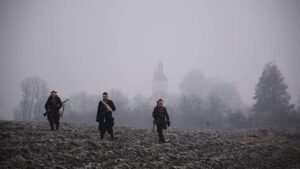 21.01.2021 Małogoszcz. Zdjęcia z planu filmowego „Lazaret 1863-64" / Małogoski Oddział Powstańczy 1863 r Klub Historyczny DK Małogoszcz