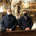 06.01.2021. Sandomierz. Święto Trzech Króli. Na zdjęciu od lewej: Marek Kwitek - poseł PiS, Jacek Toś - dyrektor oddziału regionalnego Krajowego Ośrodka Wsparcia Rolnictwa w Kielcach / Grażyna Szlęzak-Wójcik / Radio Kielce