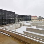 27.01.2021. Kazimierza Wielka. Budowa basenu siarkowego / Marta Gajda / Radio Kielce