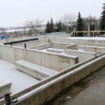 27.01.2021. Kazimierza Wielka. Budowa basenu siarkowego / Marta Gajda / Radio Kielce