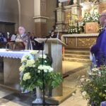 05.06.2020. Rudnik nad Sanem. Msza pogrzebowa księdza Czesława Wali. Na zdjęciu: abp Wacław Depo - metropolita częstochowski / Grażyna-Szlęzak-Wójcik / Radio Kielce