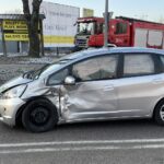 12.01.2021. Kielce. Wypadek na skrzyżowaniu Alei Solidarności i Alei Tysiąclecia Państwa Polskiego / Kamil Król / Radio Kielce