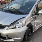 12.01.2021. Kielce. Wypadek na skrzyżowaniu Alei Solidarności i Alei Tysiąclecia Państwa Polskiego / Kamil Król / Radio Kielce