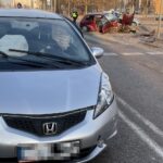 12.01.2021. Kielce. Wypadek na skrzyżowaniu Alei Solidarności i Alei Tysiąclecia Państwa Polskiego / Kamil Król / Radio Kielce