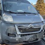 28.01.2021. Kielce. Wypadek na skrzyżowaniu ulic Marszałkowskiej i Turystycznej / Kamil Król / Radio Kielce