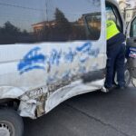 28.01.2021. Kielce. Wypadek na skrzyżowaniu ulic Marszałkowskiej i Turystycznej / Kamil Król / Radio Kielce