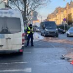 28.01.2021. Kielce. Wypadek na skrzyżowaniu ulic Marszałkowskiej i Turystycznej / Kamil Król / Radio Kielce