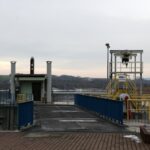 24.01.2021. Doły Biskupie. Zapora Wióry na rzece Świślinie / Robert Felczak / Radio Kielce