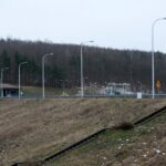 24.01.2021. Doły Biskupie. Zapora Wióry na rzece Świślinie / Robert Felczak / Radio Kielce