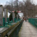 23.01.2021. Doły Biskupie. Jaz na rzece Świślinie / Robert Felczak / Radio Kielce