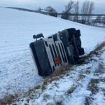 13.01.2021. Gmina Ćmielów. Wypadek cysterny / PSP w Ostrowcu Świętokrzyskim