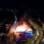 24.08.2020 Kielce. Pożar marketu Lidl przy ulicy Piekoszowskiej / Jarosław Kubalski / Radio Kielce