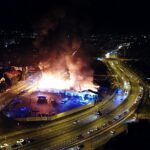 24.08.2020 Kielce. Pożar marketu Lidl przy ulicy Piekoszowskiej / Jarosław Kubalski / Radio Kielce