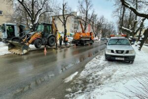 16.01.2021. Kielce. Awaria hydroforni na osiedlu Szydłówek / Jarosław Kubalski / Radio Kielce