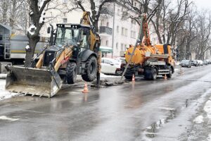 16.01.2021. Kielce. Awaria hydroforni na osiedlu Szydłówek / Jarosław Kubalski / Radio Kielce