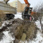 17.01.2021. Kielce. Awaria wodociągu na osiedlu Na Stoku / Jarosław Kubalski / Radio Kielce