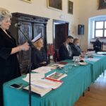 25.01.2021. Sandomierz. Sesja Rady Miasta Sandomierza. Na zdjęciu (od lewej): Barbara Grębowiec- skarbnik miasta, Aneta Przyłucka - sekretarz miasta, Marcin Marzec - burmistrz Sandomierza i Janusz Stasiak - zastępca burmistrza Sandomierza / Grażyna Szlęzak-Wójcik / Radio Kielce