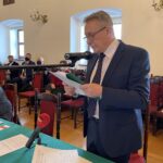 25.01.2021. Sandomierz. Sesja Rady Miasta Sandomierza. Na zdjęciu: Andrzej Bolewski - radny / Grażyna Szlęzak-Wójcik / Radio Kielce