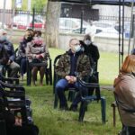 03.05.2020 Kielce. Uroczystości w 229 rocznicę uchwalenia Konstytucji 3 Maja. Msza przed kościołem garnizonowym / Jarosław Kubalski / Radio Kielce