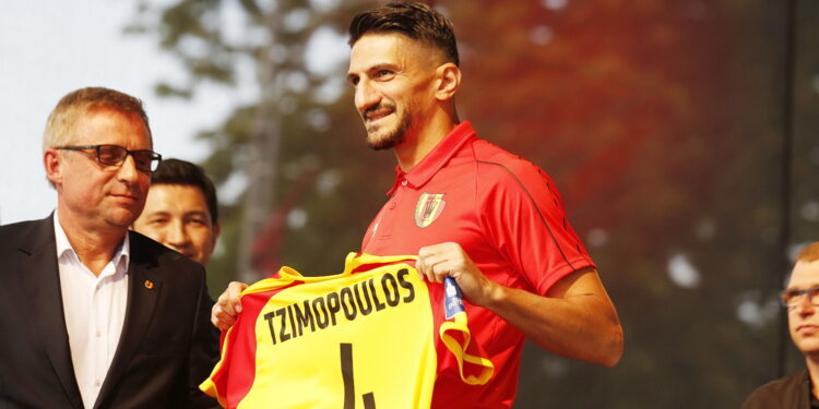 12.07.2019 Kielce. Prezentacja zespołu Korona Kielce. Themistoklis Tzimopoulos / Jarosław Kubalski / Radio Kielce