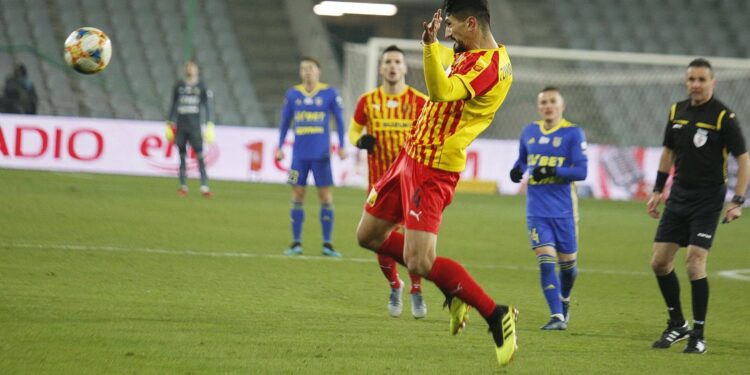 06.12.2019 Kielce. Mecz Korona Kielce - Arka Gdynia. Themistoklis Tzimopoulos / Jarosław Kubalski / Radio Kielce