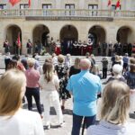 18.06.2020 Kielce. UJK. Odsłonięcie rzeźby patrona uczelni Jana Kochanowskiego / Jarosław Kubalski / Radio Kielce