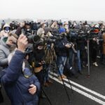 14.12.2020. Nowy Korczyn. Otwarcie nowego mostu na Wiśle / Jarosław Kubalski / Radio Kielce