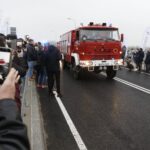 14.12.2020. Nowy Korczyn. Otwarcie nowego mostu na Wiśle / Jarosław Kubalski / Radio Kielce