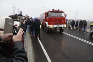 14.12.2020. Nowy Korczyn. Otwarcie nowego mostu na Wiśle / Jarosław Kubalski / Radio Kielce