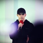 08.01.2021 Radio Kielce. Studio Gram. Raper chrvsciel (Jaś Chruścicki) / Jarosław Kubalski / Radio Kielce