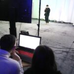 08.01.2021 Radio Kielce. Studio Gram. Raper chrvsciel (Jaś Chruścicki) / Jarosław Kubalski / Radio Kielce