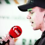 08.01.2021 Radio Kielce. Studio Gram. Raper chrvsciel (Jaś Chruścicki) / Jarosław Kubalski / Radio Kielce