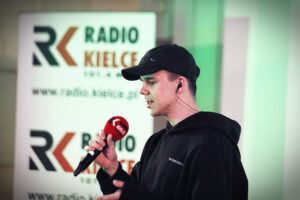 08.01.2021 Radio Kielce. Studio Gram. Raper chrvsciel (Jaś Chruścicki) / Jarosław Kubalski / Radio Kielce