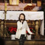 10.01.2021 Kielce. Kościół garnizonowy. Koncert laureatów IX Międzynarodowego Konkursu Kolęd, Pastorałek i Piosenek Świątecznych. Liliana Grudzień / Jarosław Kubalski / Radio Kielce