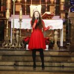 10.01.2021 Kielce. Kościół garnizonowy. Koncert laureatów IX Międzynarodowego Konkursu Kolęd, Pastorałek i Piosenek Świątecznych. Aleksandra Jedyńska / Jarosław Kubalski / Radio Kielce