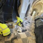 28.01.2021 Święty Krzyż. Klasztor. Remont / Jarosław Kubalski / Radio Kielce