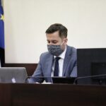 07.01.2021 Kielce. Sesja rady miasta. Przewodniczący Rady Miasta Kielce Kamil Suchański / Jarosław Kubalski / Radio Kielce