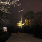 22.01.2021 Kielce. Podświetlony krzyż na Bruszni / Jarosław Kubalski / Radio Kielce