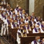 10.10.2020 Kielce. Katedra. Pogrzeb ks. prof. Stanisława Czerwika - wieloletniego rektora kieleckiego seminarium / Jarosław Kubalski / Radio Kielce