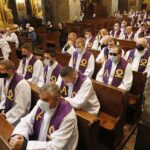 10.10.2020 Kielce. Katedra. Pogrzeb ks. prof. Stanisława Czerwika - wieloletniego rektora kieleckiego seminarium / Jarosław Kubalski / Radio Kielce