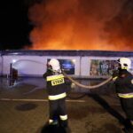 24.08.2020. Kielce. Pożar marketu Lidl przy ul. Piekoszowskiej / Jarosław Kubalski / Radio Kielce