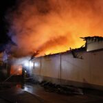 24.08.2020. Kielce. Pożar marketu Lidl przy ul. Piekoszowskiej / Jarosław Kubalski / Radio Kielce