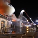 24.08.2020. Kielce. Pożar marketu Lidl przy ul. Piekoszowskiej / Jarosław Kubalski / Radio Kielce