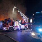 24.08.2020. Kielce. Pożar marketu Lidl przy ul. Piekoszowskiej / Jarosław Kubalski / Radio Kielce