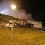 24.08.2020. Kielce. Pożar marketu Lidl przy ul. Piekoszowskiej / Jarosław Kubalski / Radio Kielce