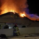 24.08.2020. Kielce. Pożar marketu Lidl przy ul. Piekoszowskiej / Jarosław Kubalski / Radio Kielce