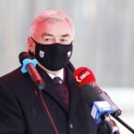 22.12.2020 Włoszczowa. Otwarcie południowej obwodnicy Włoszczowy. Na zdjęciu: Andrzej Bętkowski - marszałek województwa / Jarosław Kubalski / Radio Kielce