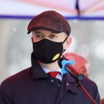 22.12.2020 Włoszczowa. Otwarcie południowej obwodnicy Włoszczowy. Na zdjęciu: poseł Bartłomiej Dorywalski / Jarosław Kubalski / Radio Kielce