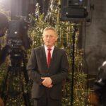 28.12.2020 Kielce. Zespół Państwowych Szkół Muzycznych im. Ludomira Różyckiego. Nagrywanie dla TVP i Radia Kielce koncertu sylwestrowego. Wojewoda Zbigniew Koniusz / Jarosław Kubalski / Radio Kielce