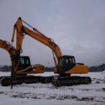 14.01.2021 Ostrowiec Świętokrzyski. Budowa nowej bazy Miejskiego Zakładu Komunikacji przy ul. Samsonowicza / Emilia Sitarska / Radio Kielce